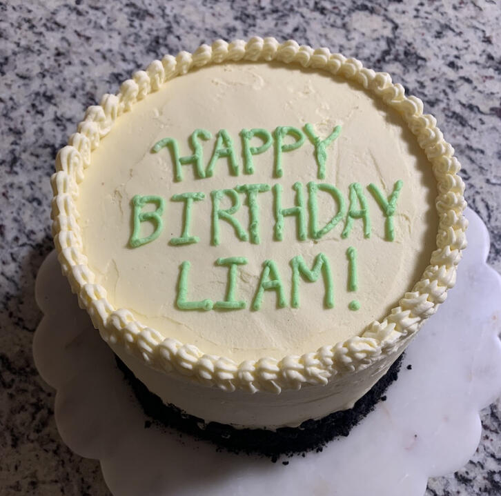 8-inch, 3-layer Hydrox Cake with Hydrox Buttercream