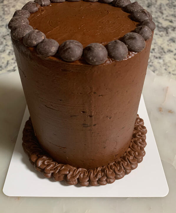 4-inch, 5 layer Chocolate Cake with Chocolate Buttercream